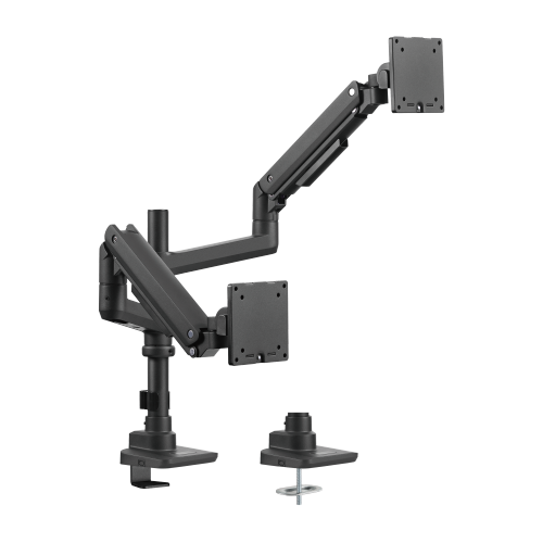 Fabulous Pole-Mounted Gas Spring Dual Monitor Arm | For 17-49 Inch | LDT69-C024P